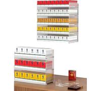 Présentoir à Cigarettes, présentoir Mural en Acrylique avec Poussoir Automatique, idéal pour Les supermarchés, Les commerces de proximité et Les Bureaux de Tabac. Rangement pour boîtes d'all