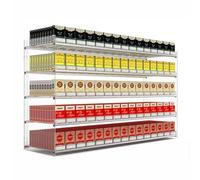 Présentoir à cigarettes transparent, plateau poussoir automatique pour la vente au détail, fixation murale et sur comptoir, 7 niveaux et 13 colonnes, idéal pour les supermarchés et les comme