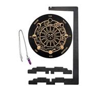 Présentoir à colliers - 18 x 32 cm - Support à bijoux en bois - Présentoir décoratif de sorcière avec atmosphère spirituelle | Décoration élégante pour salon, espace de méditation et chambre à coucher