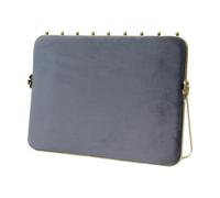 Présentoir à colliers - Velours métallique 35 x 25 cm | Organisateurs de bijoux innovants avec velours | Supports de chaîne en métal exquis | Organiseur de collier en velours double face pour afficher