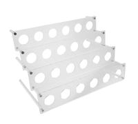 Présentoir à Cornets Gaufrés en Acrylique 24 Trous 4 Niveaux Empilable | Grand Capacité pour Glaces et Snacks, Design Transparent Léger, Kiosque et Vitrine