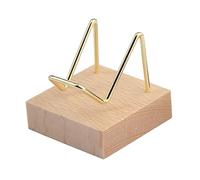 Présentoir à cristaux | Bras en métal durable avec base en bois - Support en pour pierres, géodes, agate minérale, corail, fossile, convient pour les collectionneurs de minéraux