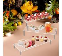 Présentoir à cupcakes en acrylique transparent avec base solide | Matériau acrylique de qualité supérieure, pour une vision claire comme du cristal, résistant à l'usure, longue durée de vie
