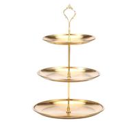 Présentoir à cupcakes pour décoration de table de dessert, plateau de service rond à étages, polyvalent, amovible, pour fête, mariage (3 niveaux)