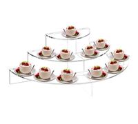 Présentoir à Cupcakes,Support à Cupcakes en Acrylique | Présentoirs à gâteaux transparents en acrylique à 3 niveaux - Support à dessert et présentoir pour boulangerie, apéritif, gâteau, cupcake