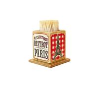 NATIVES Présentoir à cure-dents Authentique - En bois - 6 x 6 x 6 cm BEIGE G