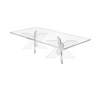 Présentoir à dessert double niveau en acrylique transparent pour organiser et présenter des gâteaux, des collations et des fruits lors de fêtes et événements (25 x 20 x 15 cm)