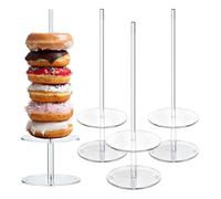 Présentoir À Donuts pour Fête Tour De Présentation pour Desserts Et Bagels | Support Tour À Donuts Pour Anniversaire Mariage Shower Noël