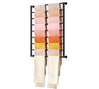 Présentoir à écharpes en métal polyvalent pour les magasins de détail, idéal pour ranger les châles, ceintures, costumes, pantalons et feuilles de tissu. Solution de rangement durable et élégante