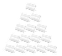 Présentoir à Étiquettes de Prix 20 Pièces en Acrylique | Visibilité Claire, Usage Professionnel Solide, pour Comptoir de Caisse et Églises, Cartes D'instruction