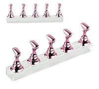 Présentoir à faux ongles pour la pratique du nail art, acrylique transparent, support à ongles en acrylique transparent, support à faux ongles, présentoir à ongles pour manucure