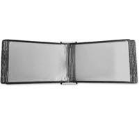 Présentoir à feuilles mobiles pour affiches, Porte Document Mural 10 Pages A3 Poster Flip Book Multicolore 38,19x9,06 po(Black)