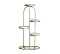 Présentoir à Fleurs en métal et marbre, 5 Pots de Fleurs, Support pour Herbes aromatiques, Support pour Pot de Fleurs, étagère à Fleurs, escalier pour intérieur et extéri