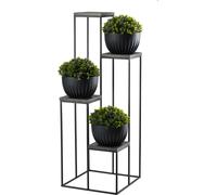Présentoir à fleurs Escalier à fleurs noir 110cm Métal Décoration