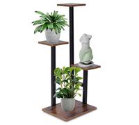 VILDE Étagère à Fleurs 4 Niveaux 84 cm - Porte Plante - Style industriel - stable et élégant - Charge max 60kg