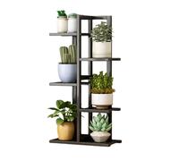 Présentoir À Fleurs Pour Terrasse De Jardin, Support À Plantes À Plusieurs Niveaux Pour Balcon Aéré Pour Éviter L'accumulation D'eau, Idéal Pour Les Jardins(Black,5layer)