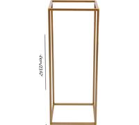 Présentoir à fleurs, set de 10, design moderne, or