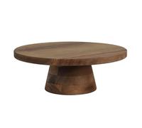 Présentoir à Gâteau en Bois "Acacia" 28cm Marron