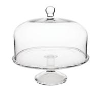 Présentoir à gâteau en verre - OLYMPIA - 305mm Ø - 95mm H - Compatible avec cloche CS014