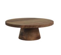 Generique Présentoir à gâteau en bois Acacia 28 cm Marron