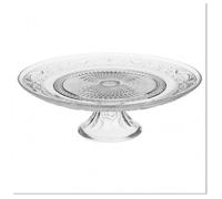 Secret de Gourmet – Plat à gâteau sur pied Renaissance 29 cm Transparent G