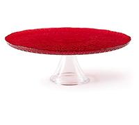 Présentoir à gâteaux 31xh10cm rouge