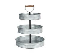Présentoir à Gâteaux à 3 Étages Décoratif en Fer Support pour Pâtisserie Sculpté