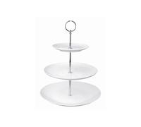 Olympia Présentoir à gâteaux à 3 niveaux, blanc, porcelaine, taille : 270/229/152 (Ø) mm, GG881