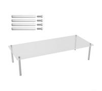 Présentoir à gâteaux en acrylique avec finition lisse et transparence uniforme pour un attrait visuel constant dans toutes les conditions d'éclairage (L)