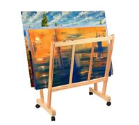 Présentoir à impressions | Organiseur de rangement à roulettes - Cadre à rouleaux avec support pour affiches, meubles d'atelier pour galeries pour ranger des œuvres d'art et des tableaux