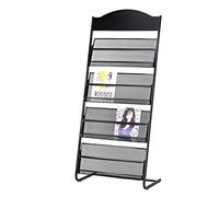 Présentoir à journaux et magazines - Organiseur sur pied pour la maison, le bureau et la vente au détail, support manuel pour livres, solution de rangement pour magazines et journaux
