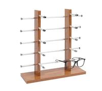 Présentoir à lunettes - Présentoir à lunettes en bois | Organiseur chic à 5 niveaux pour lunettes de soleil, vitrine élégante et innovante pour la maison ou la boutique de lunettes