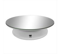 Présentoir à miroir rotatif à 2 vitesses, poids maximal 3 kg (blanc)