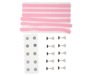 Présentoir à Nail Art avec Base Rectangulaire en Acrylique | Support Stable pour Capsules, Usage DIY Salon et Présentations, avec Argile et Métal Inclus