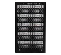 Présentoir à Ongles en Acrylique Noir, 60 Emplacements, Amovible | Support Magnétique pour Nuanciers, Affichage Réaliste des Couleurs, Usage Salon et Maison, pour Techniciens