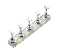 Présentoir à ongles longs en acrylique avec motifs flocon de neige, cœur, étoile pour l'entraînement et la pratique quotidienne des ongles