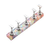 Présentoir à ongles longs en acrylique avec motifs flocon de neige, cœur, étoile pour l'entraînement et la pratique quotidienne