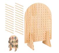 Présentoir à Panneau Perforé | Organisateur de Bijoux en Bois pour Plan de Travail - Présentoir À Bijoux Modulable Pour Événements,pour Salon d'Artisanat, Boutique, Foire d'Art, Maison, Porte-Clés,