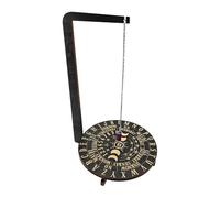 Présentoir à pendule en bois, support en cristal, présentoir de collier en bois, présentoir à bijoux en cristal | Organisateur de collier au design exquis pour salon, salle de yoga et de méditation