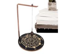 Présentoir À Pendule - Support En De 10,24 X 4,92 Pouces Pour L'affichage Des Pierres | Support D'ornement De Sorcière En Bois Et En Cuivre, Pour La Maison, Collier De Table, Pierre De Guériso