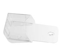 Présentoir à Prospectus de Table A4 en Acrylique Transparent, 3 Niveaux | Pose Murale Bureau, Trois Pochettes Séparées, Bords Arrondis, pour Recettes et Documents