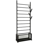 Présentoir à rouleaux de papier cadeau, organisateur de ruban, panier de rangement en vinyle avec tige amovible et tapis de pieds, support commercial pour écharpe peu encombrante