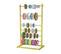 Présentoir à rouleaux de vinyle, 6 niveaux réglables, pour films adhésifs et papiers peints, supporte jusqu'à 100 kg, idéal pour les films adhésifs pour vitres de voiture et le matériel de loisirs c