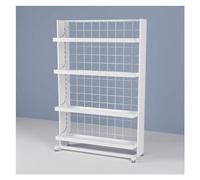 Présentoir à roulettes avec étagères réglables pour magasin et organisation de la cuisine