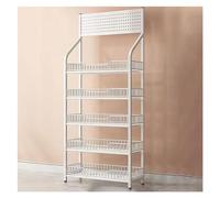 Présentoir à Snacks - Chariot de Vente Robuste avec étagères réglables, capacité de Charge élevée, roulettes ou Pieds pour Un roulement Fluide - Idéal pour Les supermarchés (Blanc, 60 * 27 *