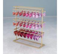 Présentoir à sous-vêtements double face en métal - Étagère à 3 niveaux pour soutiens-gorge et culottes - Design durable, parfait pour un rangement organisé