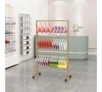 Présentoir à sous-vêtements pour magasin de vêtements, étagère suspendue en tube métallique pour boutique, chambre ou magasin de tissus, pour afficher efficacement les soutiens-gor