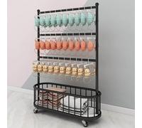 Présentoir à sous-vêtements sur pied avec roulettes, organisateur créatif de vêtements pour soutien-gorge, short, chaussettes, accessoires, porte-bijoux avec panier de rangement