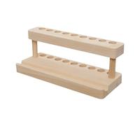 Présentoir à stylos | Porte-stylo en bois pour bureau - Présentoir à 9 emplacements avec support de téléphone, organisateur de crayons en bois et fontaine, accessoire bureau moderne (20 x 8 x 8 cm