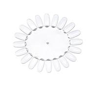 Présentoir à Vernis à Ongles en Acrylique, Fleur Solaire, 10 Pièces | Comparaison des Couleurs, Usage Simple, pour Salons et Formation Technique, 20 Faux Ongles par Roue